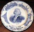 Thomas Jefferson souvenir plate with expo buildings from 1904 St. Louis World's Fair at Chatillon-DeMenil Mansion. St. Louis, MO.