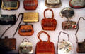 Souvenir handbags from 1904 Louisiana Purchase Exposition at Chatillon-DeMenil Mansion. St. Louis, MO.