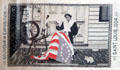 Souvenir Betsy Ross flag-making textile from 1904 Louisiana Purchase Exposition at Chatillon-DeMenil Mansion. St. Louis, MO.