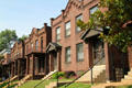 Arts & Crafts houses in Cherokee-Lemp Historic District. St. Louis, MO.