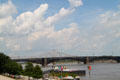 St. Louis bridges across Mississippi River. St. Louis, MO.