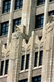 Art Deco figures atop Continental Life Building. St Louis, MO.