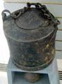 Cannon grease bucket with chain handle at Jefferson Barracks. St. Louis, MO.