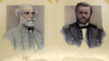Portraits of Robert E. Lee & Ulysses S. Grant both of whom served at Jefferson Barracks. St. Louis, MO.