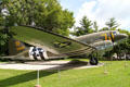 Douglas C-47A painted in Normandy invasion stripes at St. Louis Museum of Transportation. St. Louis, MO.