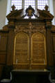 Altar of Christopher Wren's Church of St. Aldermanbury at Westminster College. Fulton, MO.