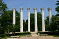 Columns on plaza at Westminster College. Fulton, MO.
