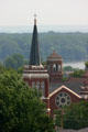 First Presbyterian Church over Mississippi River. Hannibal, MO.