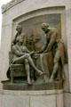Signing of the Treaty sculpture by Karl Bitter & Adolph A. Weinman created for St. Louis World's Fair shows Louisiana Purchase at Missouri State Capitol. Jefferson City, MO.