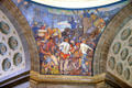 Builders dome mural by Frank Brangwyn at Missouri State Capitol. Jefferson City, MO.