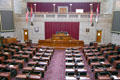 Legislative chamber at Missouri State Capitol. Jefferson City, MO.