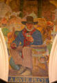River Pilot mural by Allen Tupper True at Missouri State Capitol. Jefferson City, MO