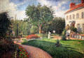 Garden of Les Mathurins at Pontoise painting by Camille Pissarro at Nelson-Atkins Museum. Kansas City, MO.