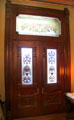 Inside of front doors at Vaile Mansion. Independence, MO.