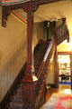 Front hall staircase at Vaile Mansion. Independence, MO.