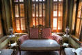 Settee in tower room of Vaile Mansion. Independence, MO.