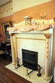 Fireplace at Lewis-Bingham-Waggoner House. Independence, MO.