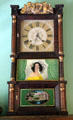 Mantle clock with painted scenes at Lewis-Bingham-Waggoner House. Independence, MO.