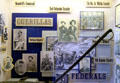 Display of Civil War faces at 1859 Jail Museum. Independence, MO.