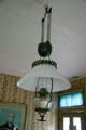 Hanging oil lamp at Truman Birthplace House. Lamar, MO.