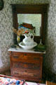 Dresser with pitcher & basin at Truman Birthplace House. Lamar, MO.