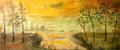 Painting of Sunset by George Washington Carver at Carver's Birthplace National Monument. Diamond, MO.