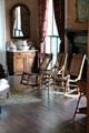 Rocking chairs at Beauvoir. Biloxi, MS.