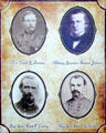 Clark Barteau, Andrew Johnson, Mark P. Lowrey & Samuel G. French - Confederate leader photos at Jefferson Davis presidential library at Beauvoir. Biloxi, MS.