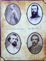 PGT Beauregard, Alfred Mouton, Nathan Bedford Forrest & John S. Bowen - Confederate leader photos at Jefferson Davis presidential library at Beauvoir. Biloxi, MS.