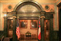 Entrance arch to House of Representatives in Mississippi State Capitol. Jackson, MS.