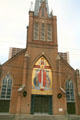 Mosaic facade of St. Peters Catholic Cathedral. Jackson, MS.