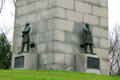 Flag Officer Charles Henry Davis & Admiral David Dixon Porter sculptures on Navy Monument. Vicksburg, MS.