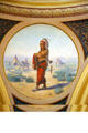 Indian Chief mural by F. Pedretti's Sons in rotunda of Montana State Capitol. Helena, MT.