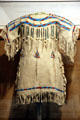 Salish girl's dress with cowrie shells & elk's teeth at Montana Historical Society museum. Helena, MT.
