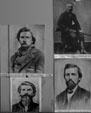 Photos of Vigilantes who tried & hanged people they deemed undesirable at Virginia City Museum. Virginia City, MT.