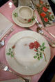 Portland Rose Festival China used on Union Pacific Overland trains at Museum of the Yellowstone. West Yellowstone, MT.