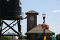Fargo's Northern Pacific Railway Depot with water tower. Fargo, ND.