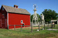 Red barn & 1880s farmyard at Stuhr Museum. Grand Island, NE.
