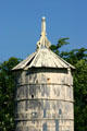 Water tank with gothic spire at Stuhr Museum. Grand Island, NE.