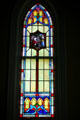 Country church stained glass window at Stuhr Museum. Grand Island, NE.