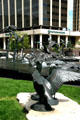 Sculpted Canada geese portray intelligence, adaptability & loyalty at One First National Center. Omaha, NE.