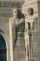 Julius Caesar & Justinian sculpted on Nebraska State Capitol. Lincoln, NE.