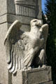 Sculpted eagle on monument to Abraham Lincoln at Nebraska State Capitol. Lincoln, NE.