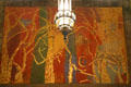 Venetian glass mural of Tree Planting by Jeanne Reynal in Nebraska State Capitol. Lincoln, NE.