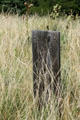 Pauper's wooden tombstone on Boot Hill Cemetery. Ogallala, NE.
