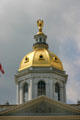 Gold dome of New Hampshire State House. Concord, NH.