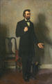 Painting of Abraham Lincoln by Alexander James in New Hampshire State House Representatives Hall. Concord, NH.