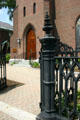 Iron gate at St. Paul's Episcopal church. Concord, NH.