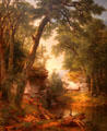 Reminiscence of Catskill Clove painting by Asher Brown Durand of New Jersey at Currier Museum of Art. Manchester, NH.