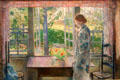 The Goldfish Window painting by Childe Hassam at Currier Museum of Art. Manchester, NH.